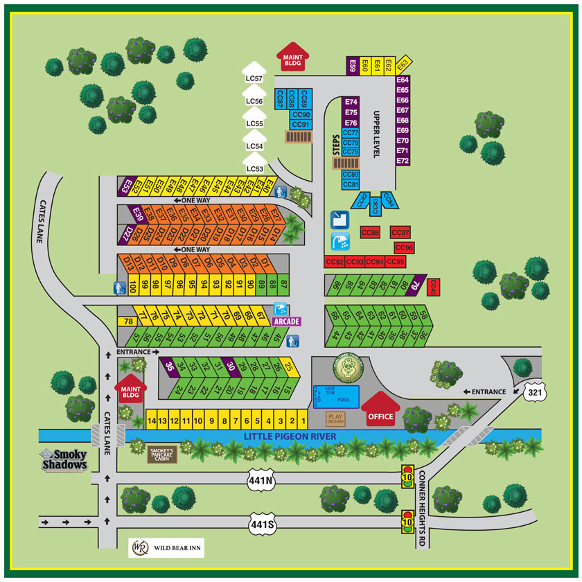 Riveredge rv park map