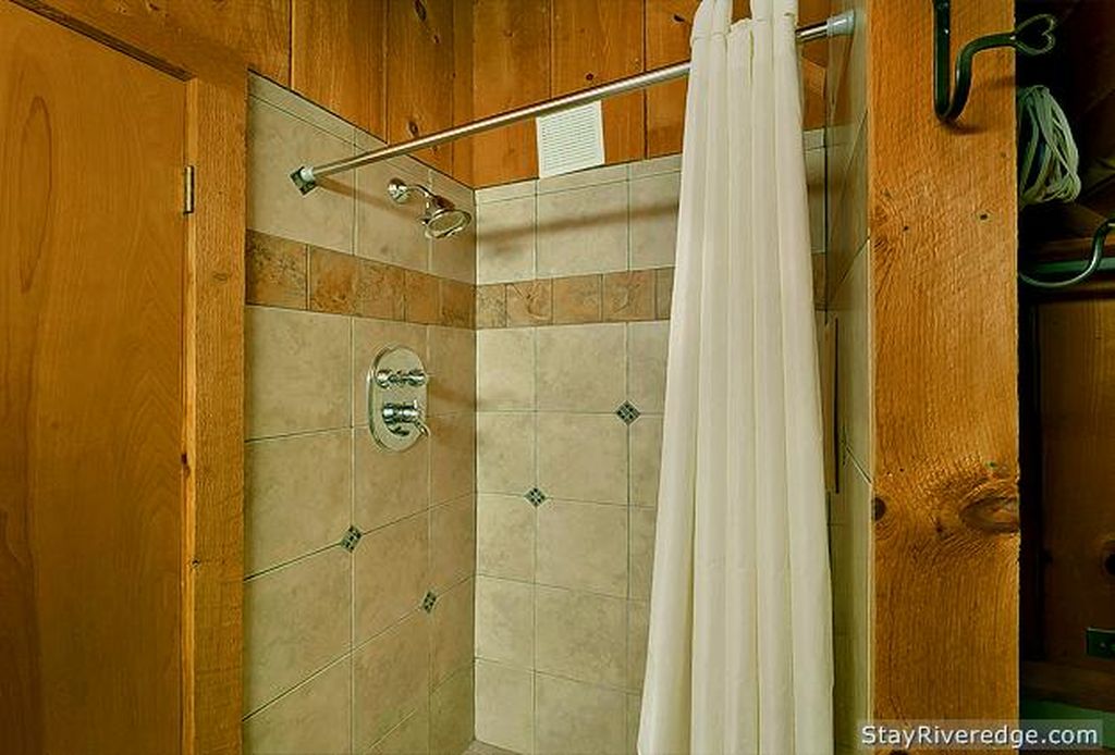 Shower next to bedroom